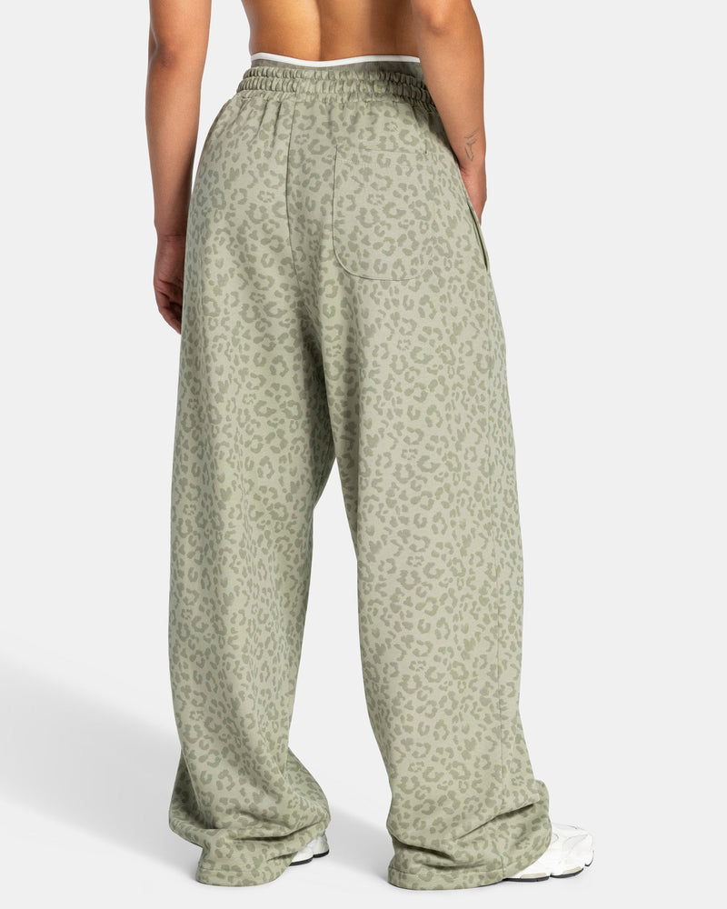 Contrastline Wide Leg Jogger "Leo Khaki"