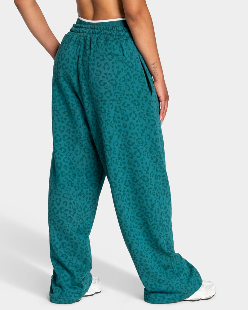 Contrastline Wide Leg Jogger "Leo Petrol"