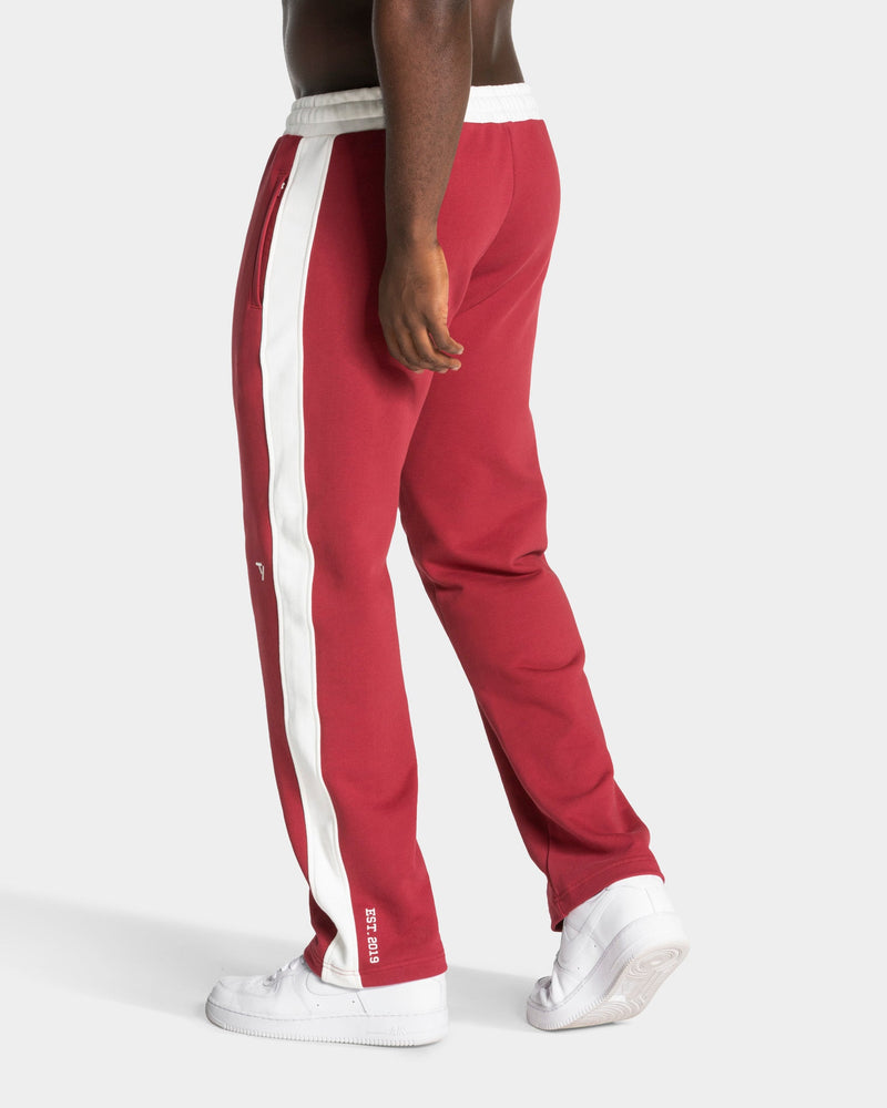 Football Straight Leg Jogger "Cranberry"