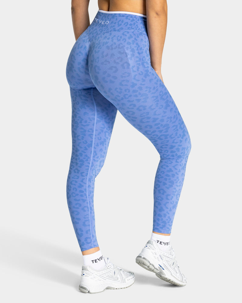 Contrastline Leggings "Leo Azure"