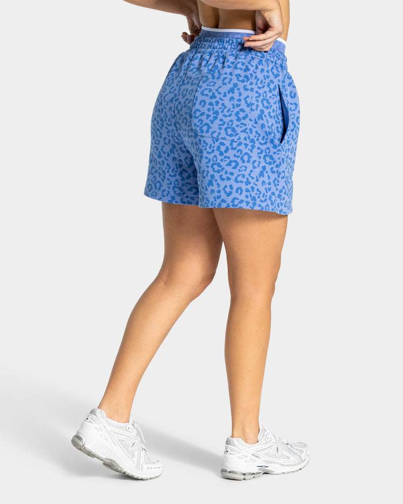 Contrastline Oversized Shorts "Leo Azure"