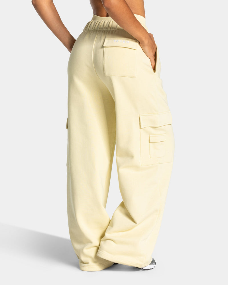 Lift Wide Leg Cargo Jogger "Butter Yellow"
