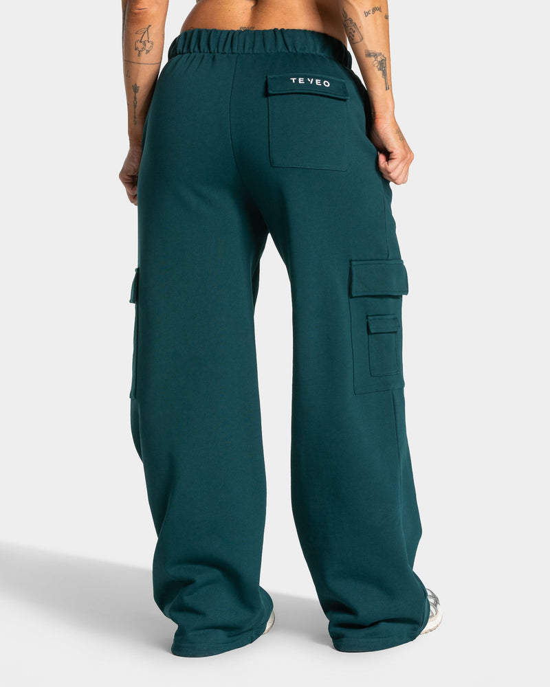 Lift Wide Leg Cargo Jogger "Teal"