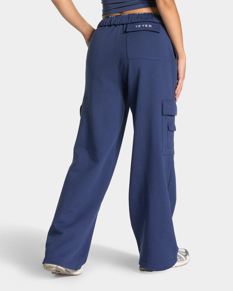 Lift Wide Leg Cargo Jogger "Indigo"