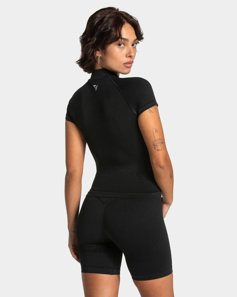 Lift Zip Shortsleeve "Schwarz"