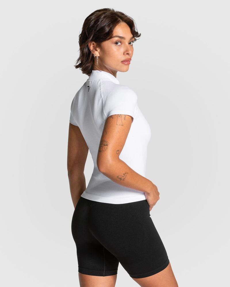 Lift Zip Shortsleeve "Weiß"