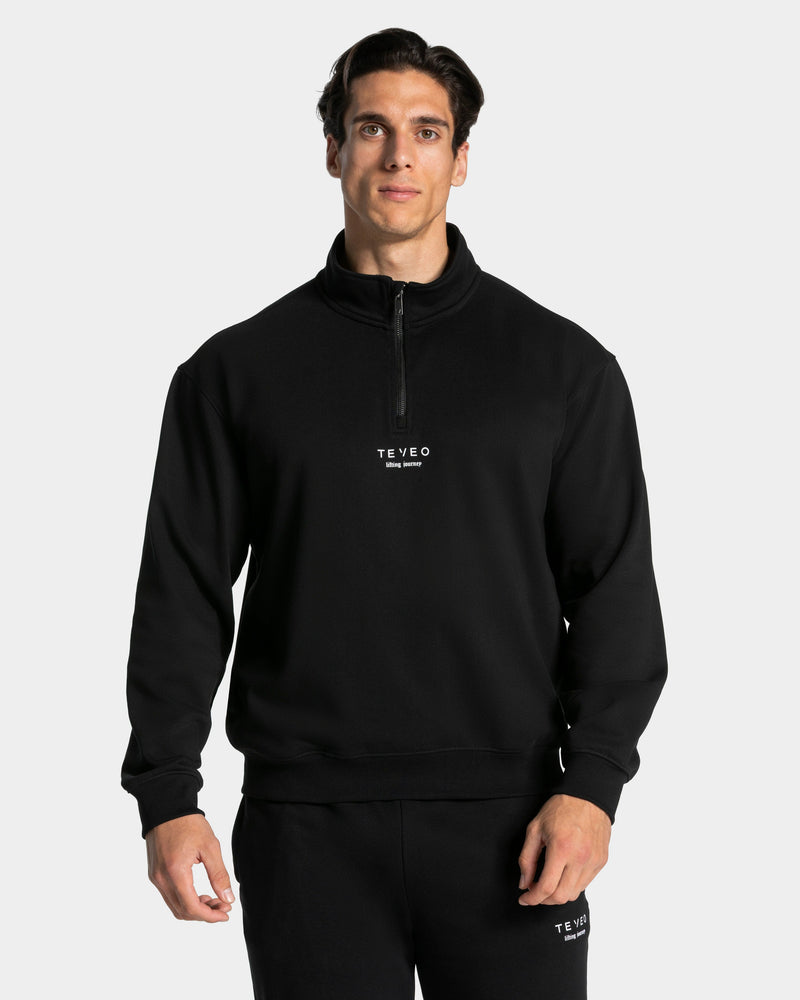 Lifting Journey Half Zip Sweater "Schwarz"
