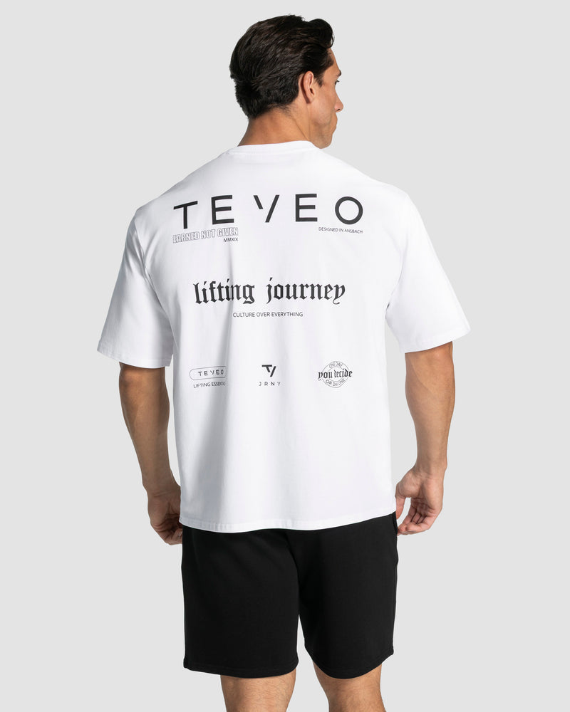 Lifting Journey Oversized T-Shirt "Weiß"