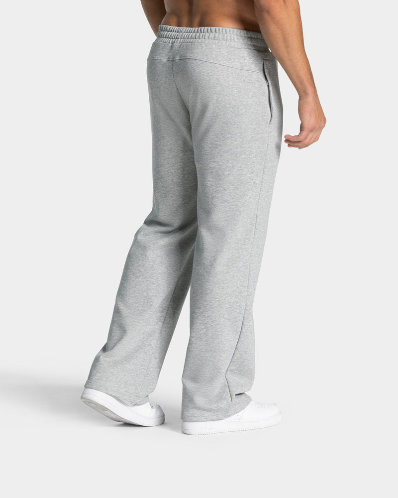 Lifting Journey Straight Leg Jogger "Hellgrau Meliert"