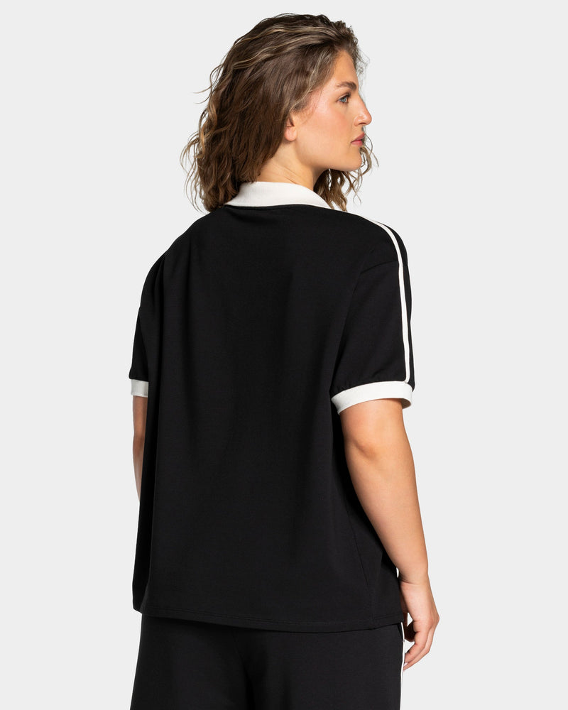 Soft Polo T-Shirt "Schwarz"