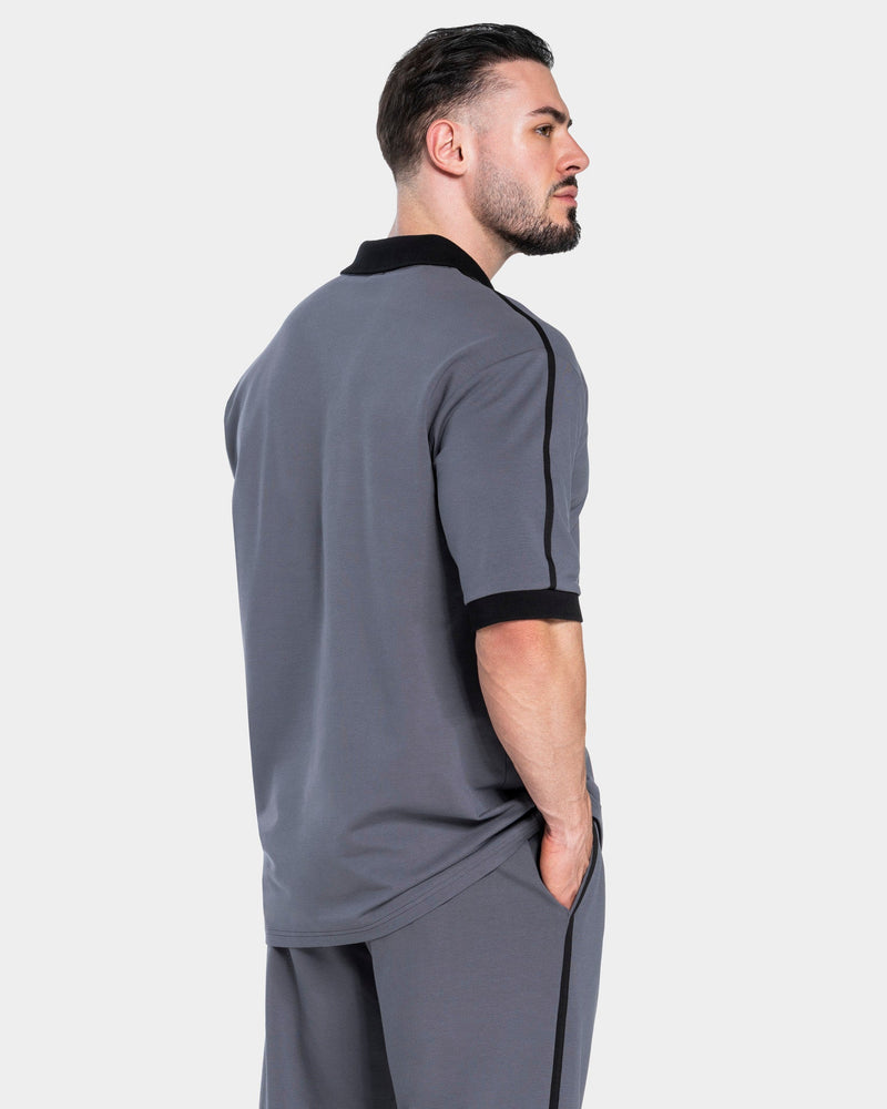 Soft Polo T-Shirt "Graphit"