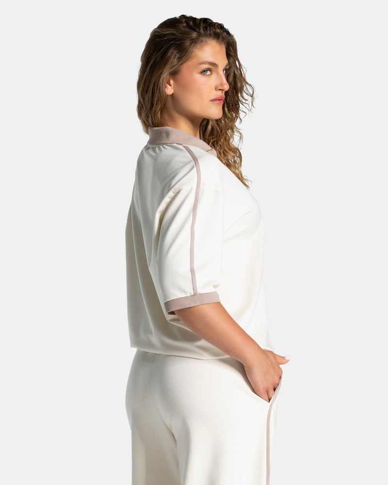 Soft Polo T-Shirt "Off White"