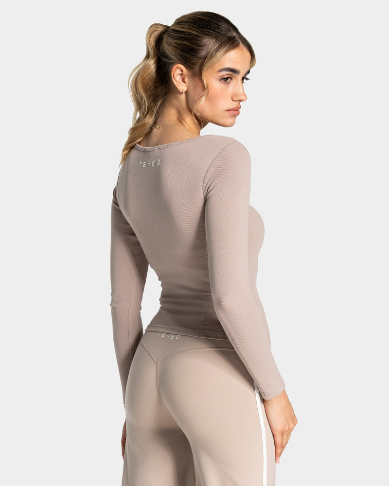 Soft Ribbed Longsleeve "Cappuccino"