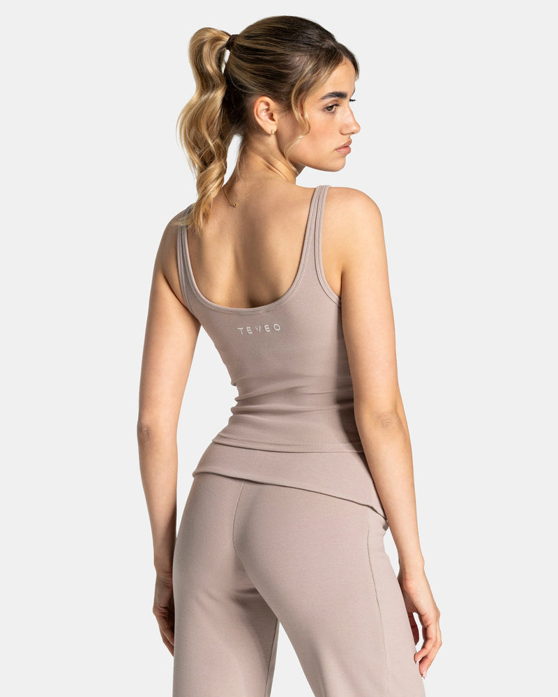 Soft Ribbed Top "Cappuccino"