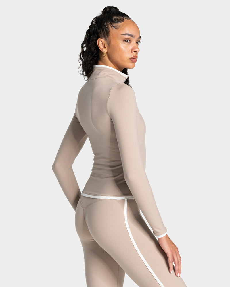 Soft Shaping Zip Jacke "Cappuccino"