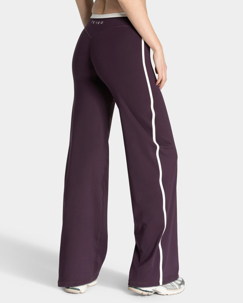 Soft Straight Leg Pants Regular "Blackberry"