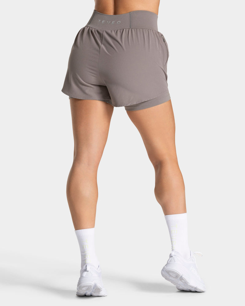 END Running 2in1 Shorts "Smoke"
