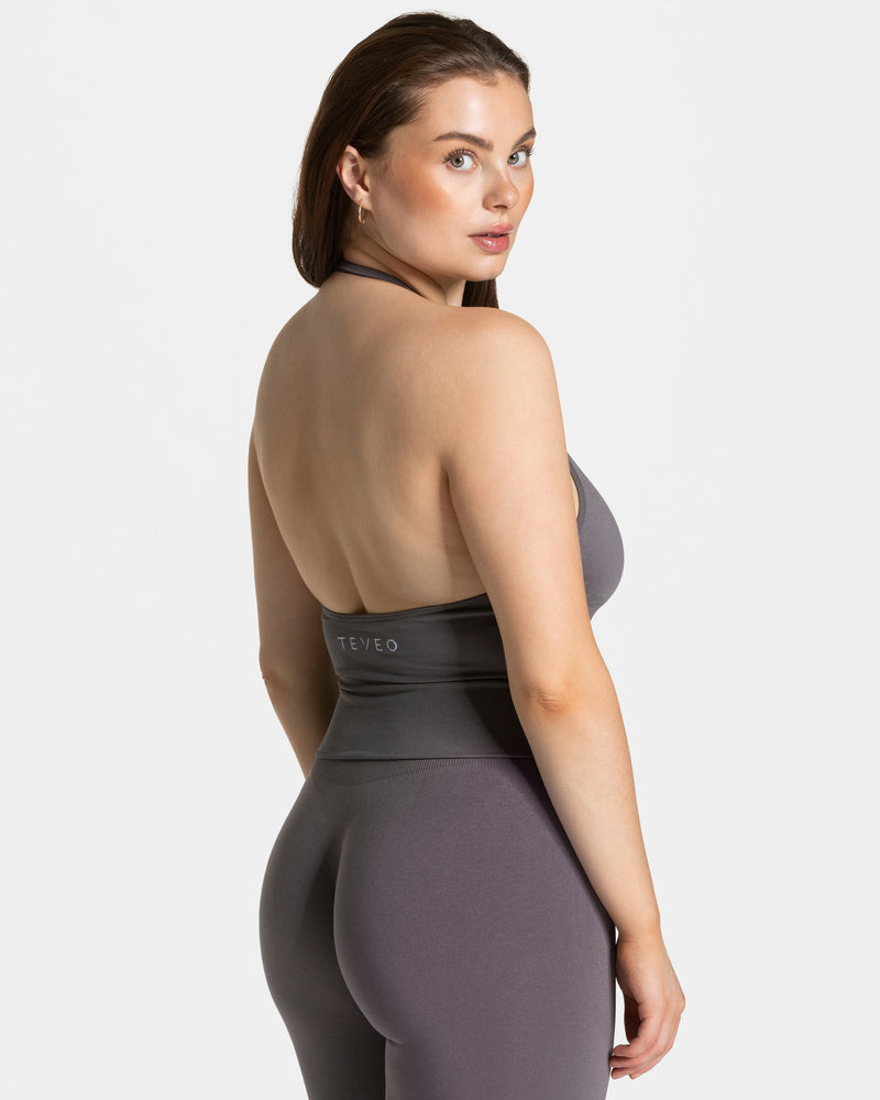 Timeless Pro Neckholder Top "Graphit"