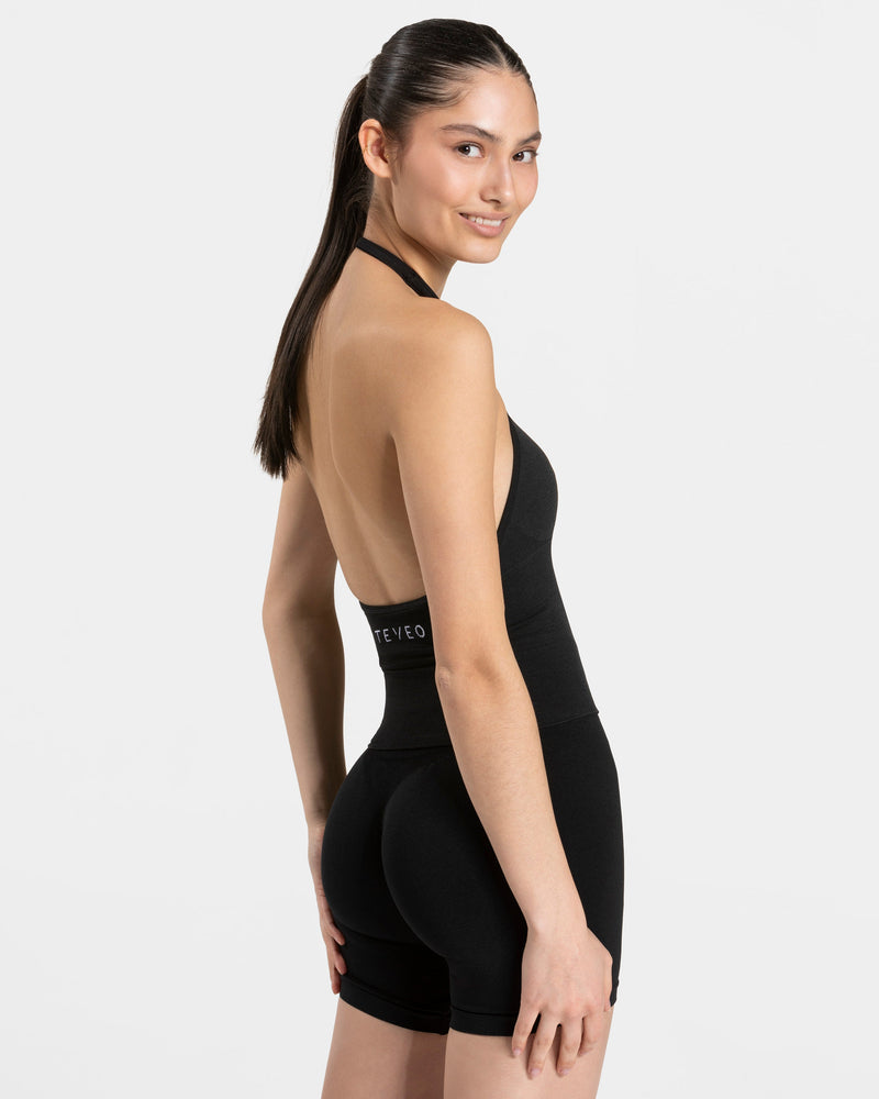 Timeless Pro Neckholder Top "Schwarz"