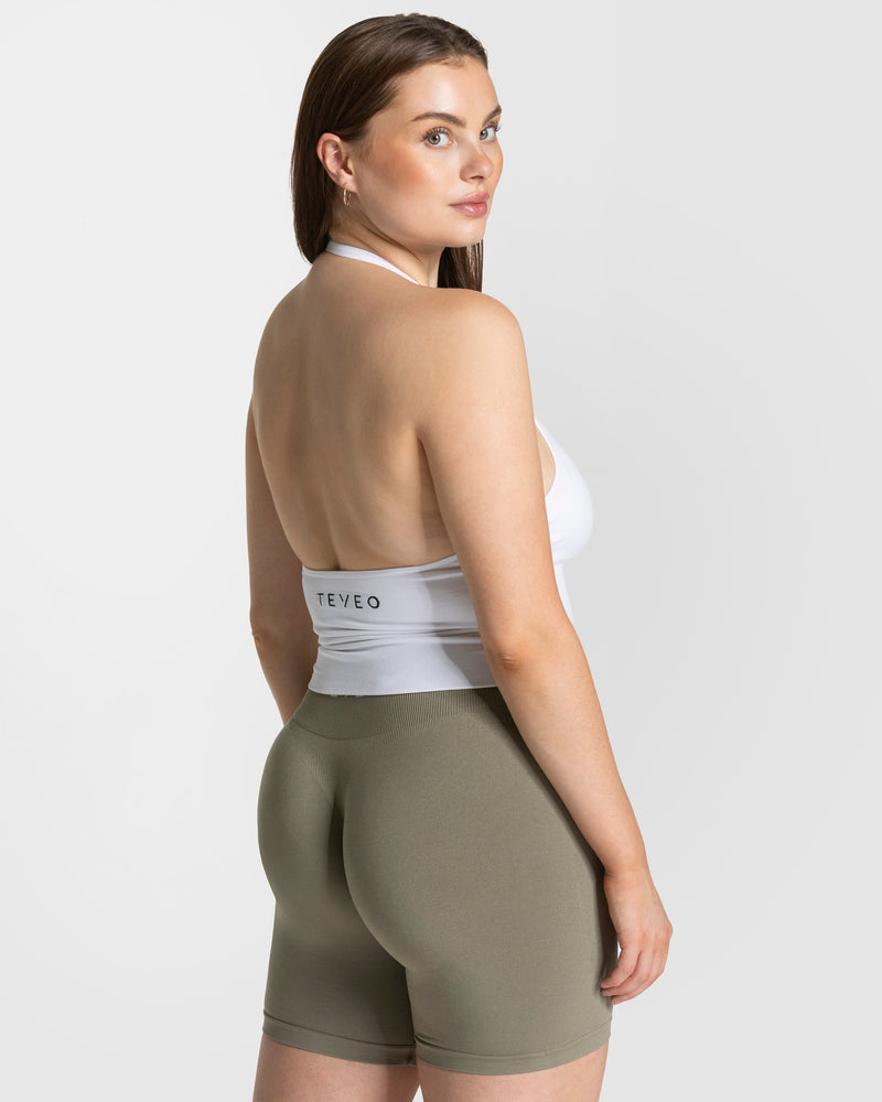 Timeless Pro Neckholder Top "Weiß"