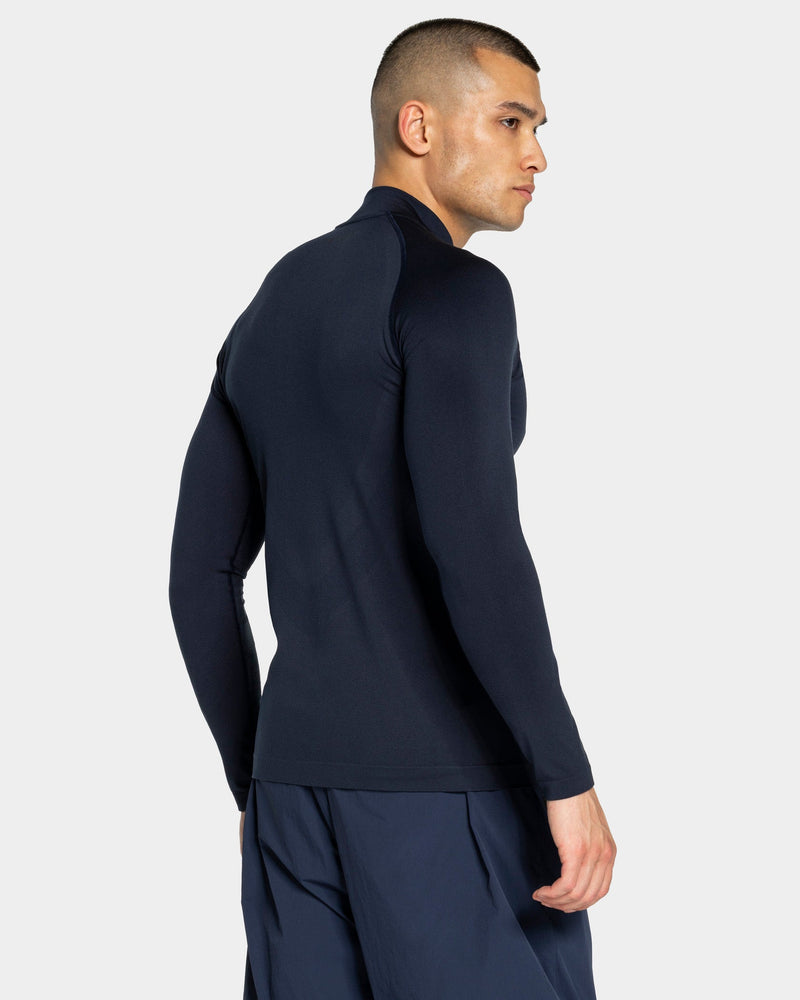 Workout Seamless Half Zip Longsleeve "Midnight"
