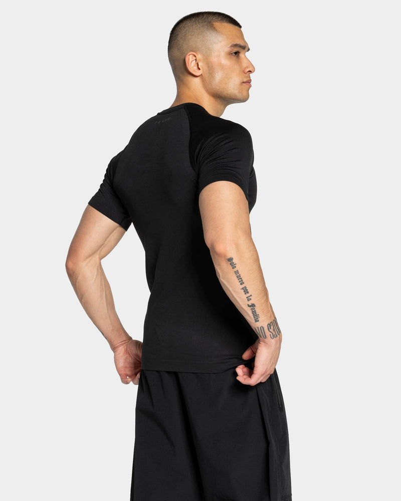 Workout Seamless T-Shirt "Schwarz - Anthrazit"