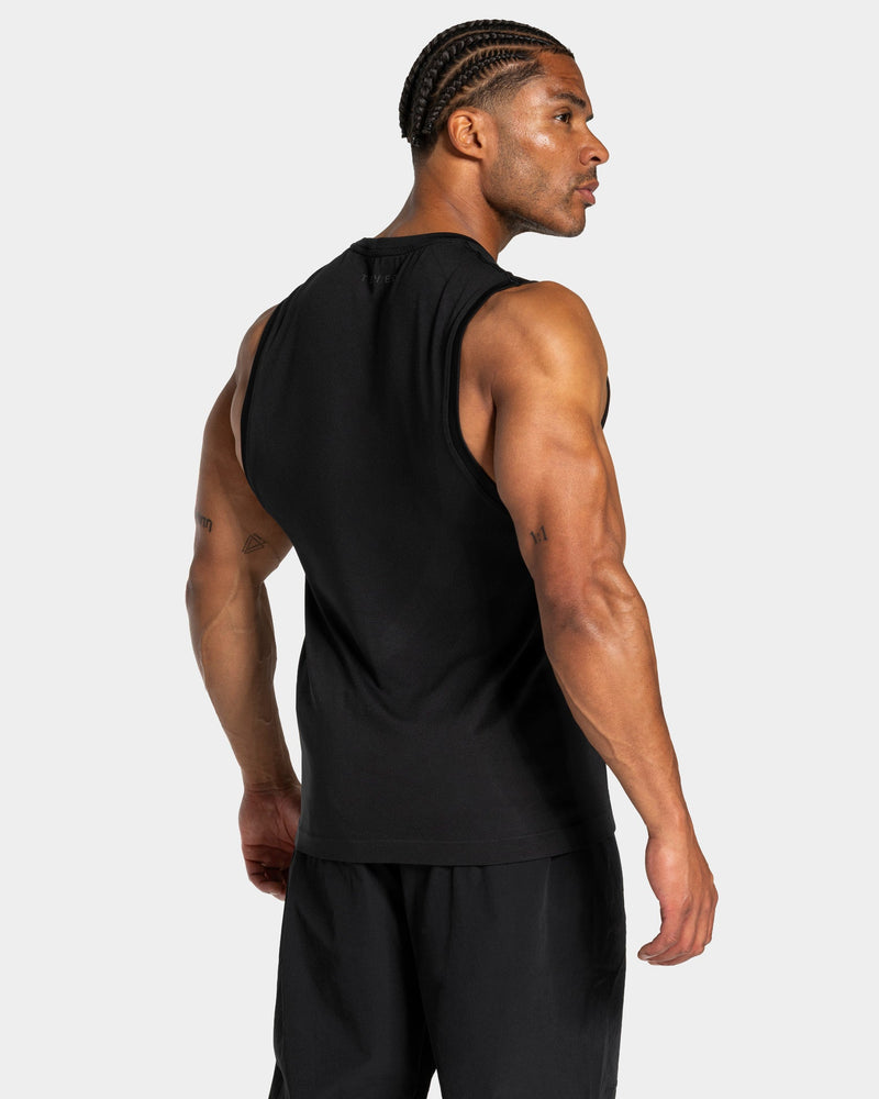 Workout Seamless Tank "Schwarz - Anthrazit"