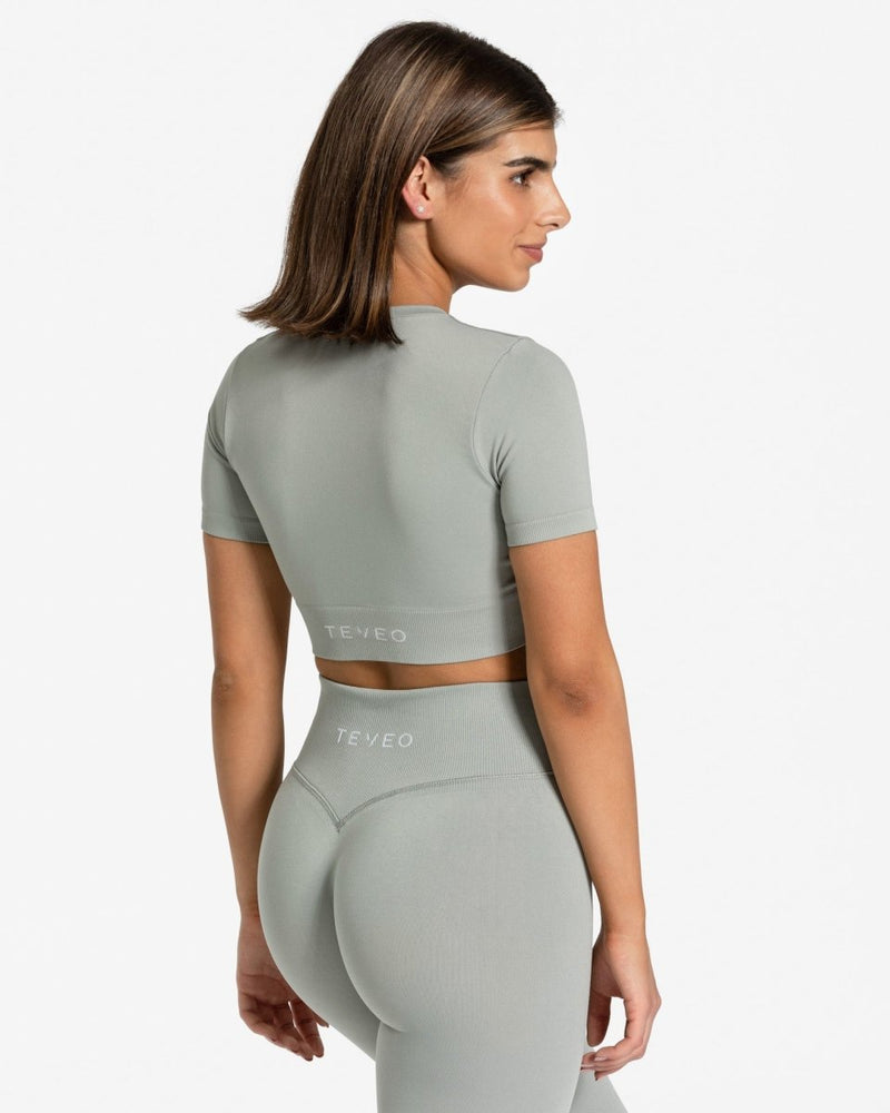 Sensation Crop Top "Grau"