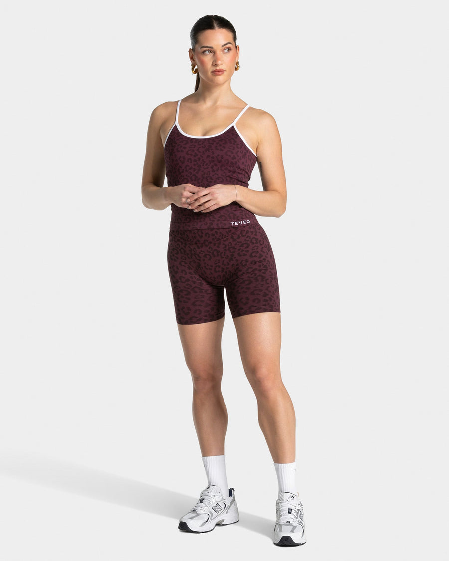 Contrastline Cami Top "Leo Merlot"