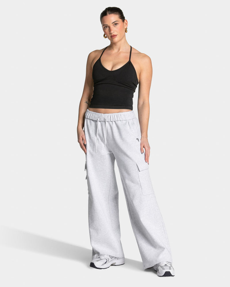 Lift Wide Leg Cargo Jogger "Weiß Meliert"