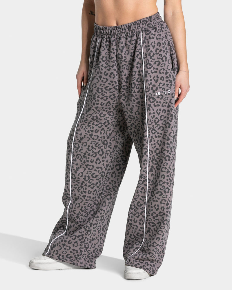 Contrastline Wide Leg Jogger "Leo Graphit"