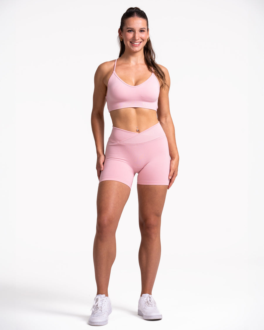 Fearless V-Shape Covert Scrunch Shorts "Rosa"