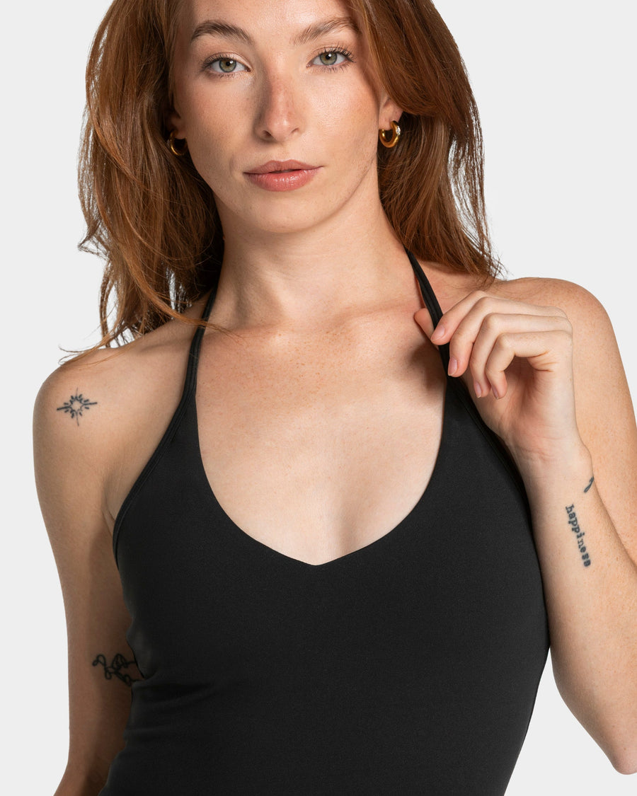 Allrounder Neckholder Cami Top "Schwarz"