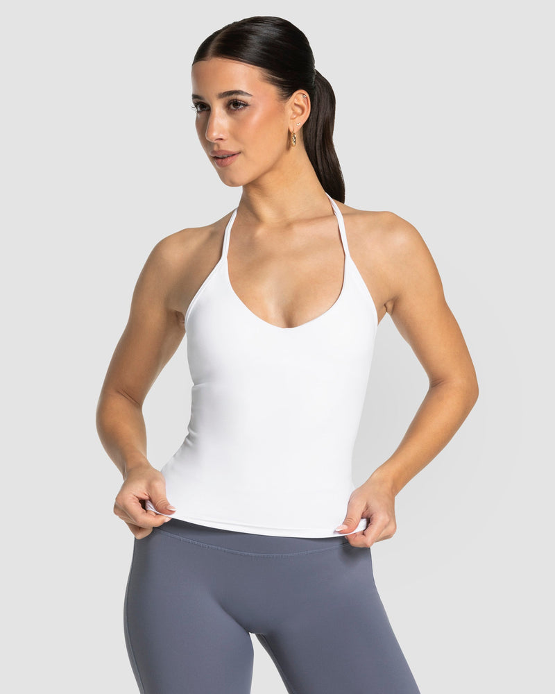 Allrounder Neckholder Cami Top "Weiß"