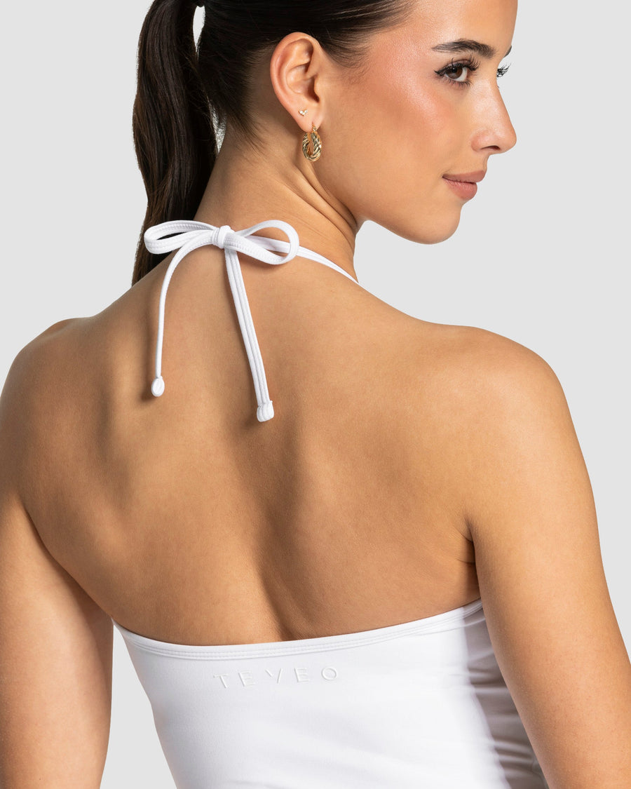Allrounder Neckholder Cami Top "Weiß"