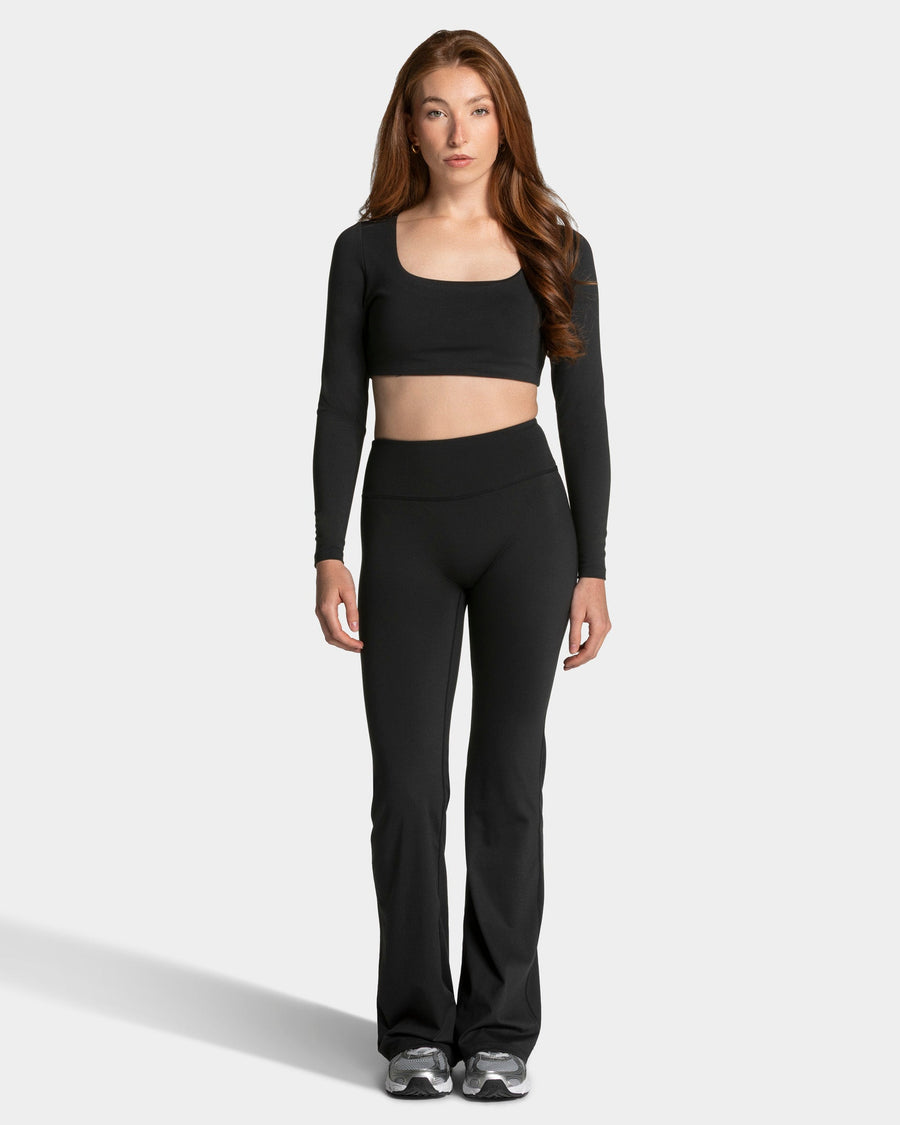 Allrounder Cropped Longsleeve "Schwarz"