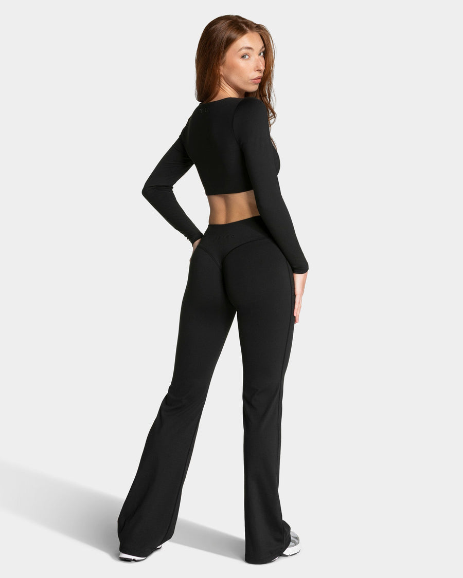 Allrounder Cropped Longsleeve "Schwarz"