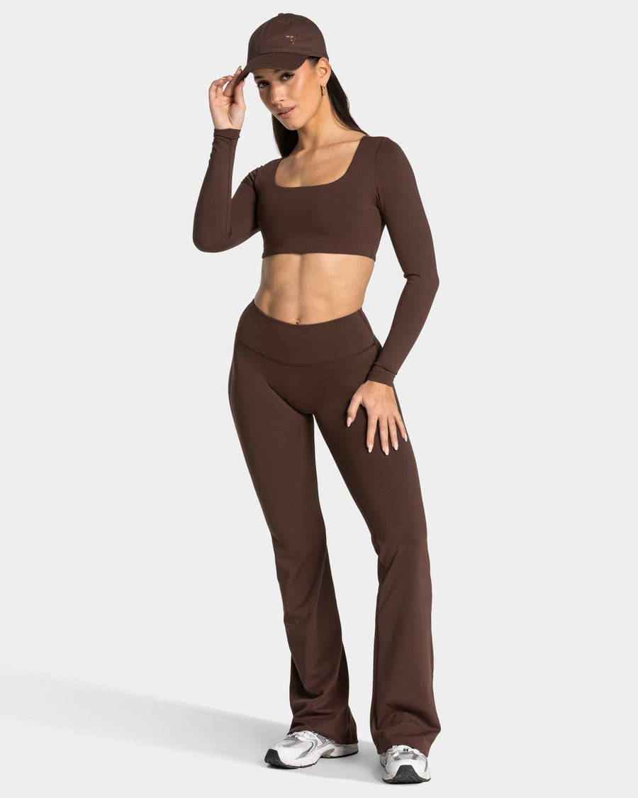 Allrounder Cropped Longsleeve "Espresso"