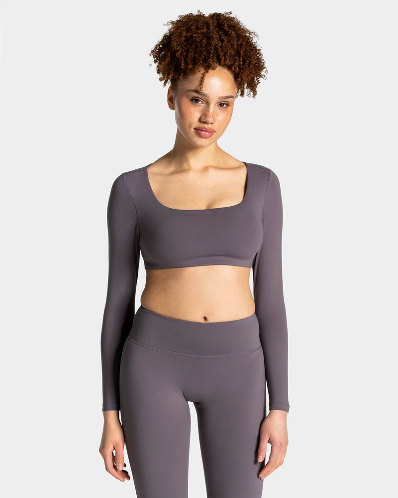 Allrounder Cropped Longsleeve "Graphit"
