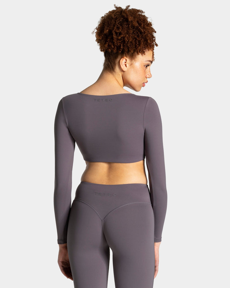 Allrounder Cropped Longsleeve "Graphit"