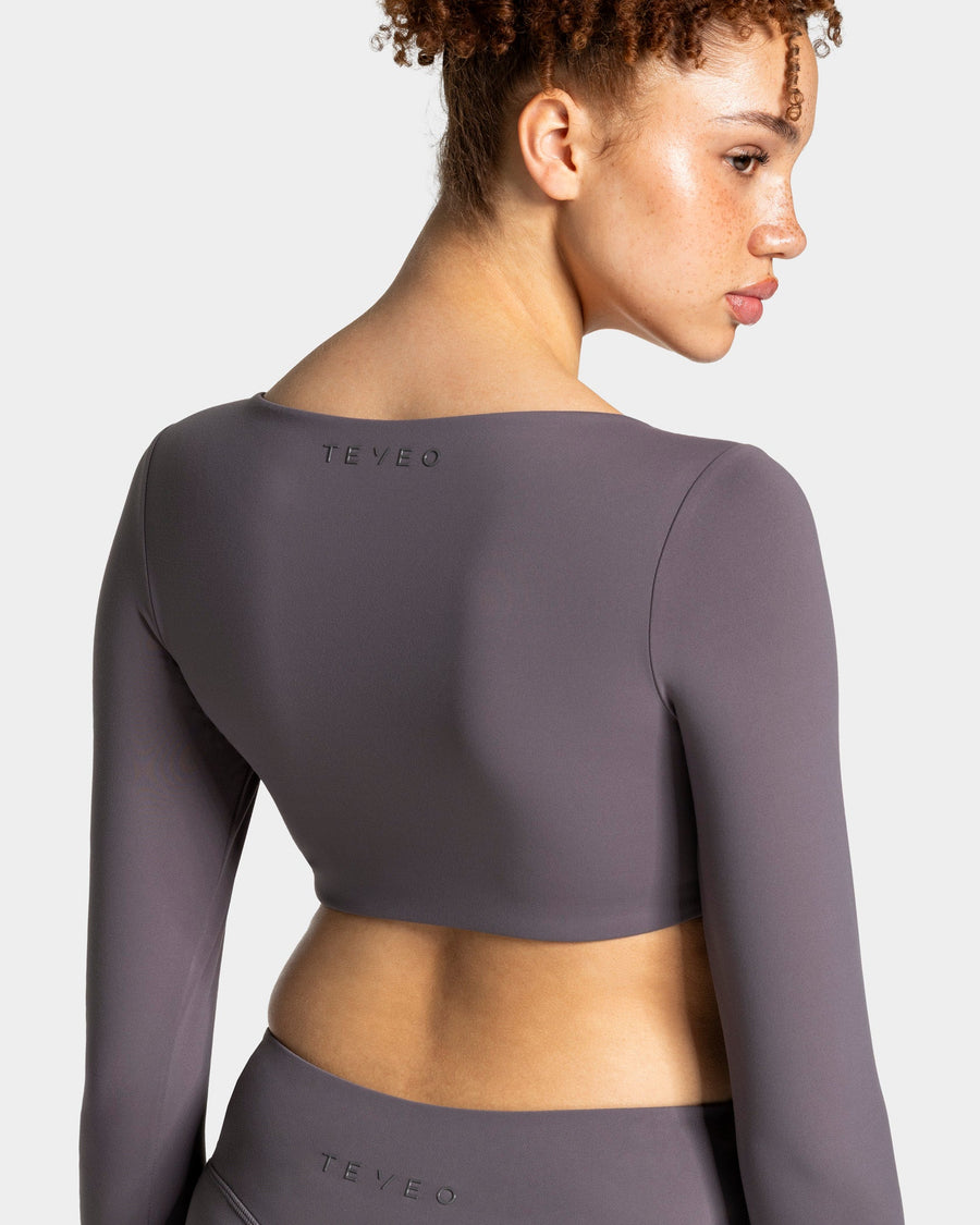 Allrounder Cropped Longsleeve "Graphit"