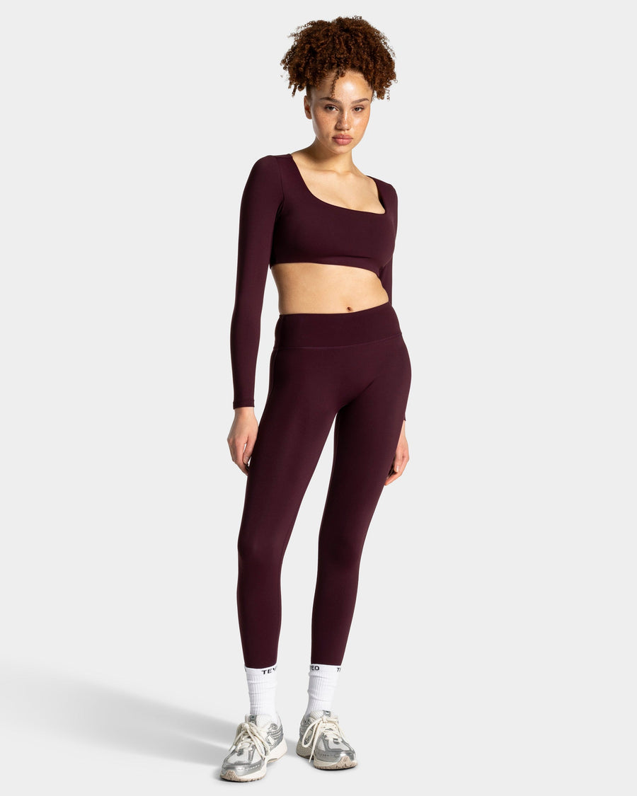 Allrounder Cropped Longsleeve "Merlot"