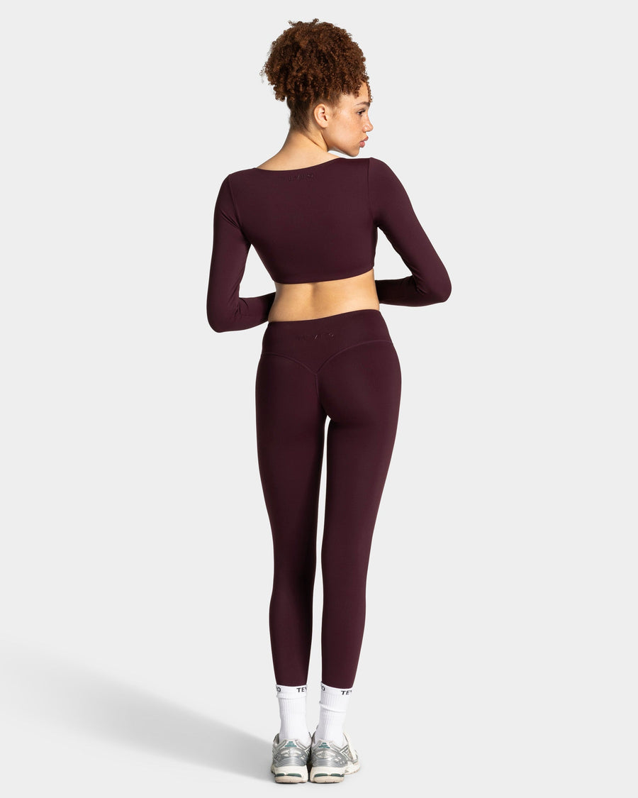 Allrounder Cropped Longsleeve "Merlot"