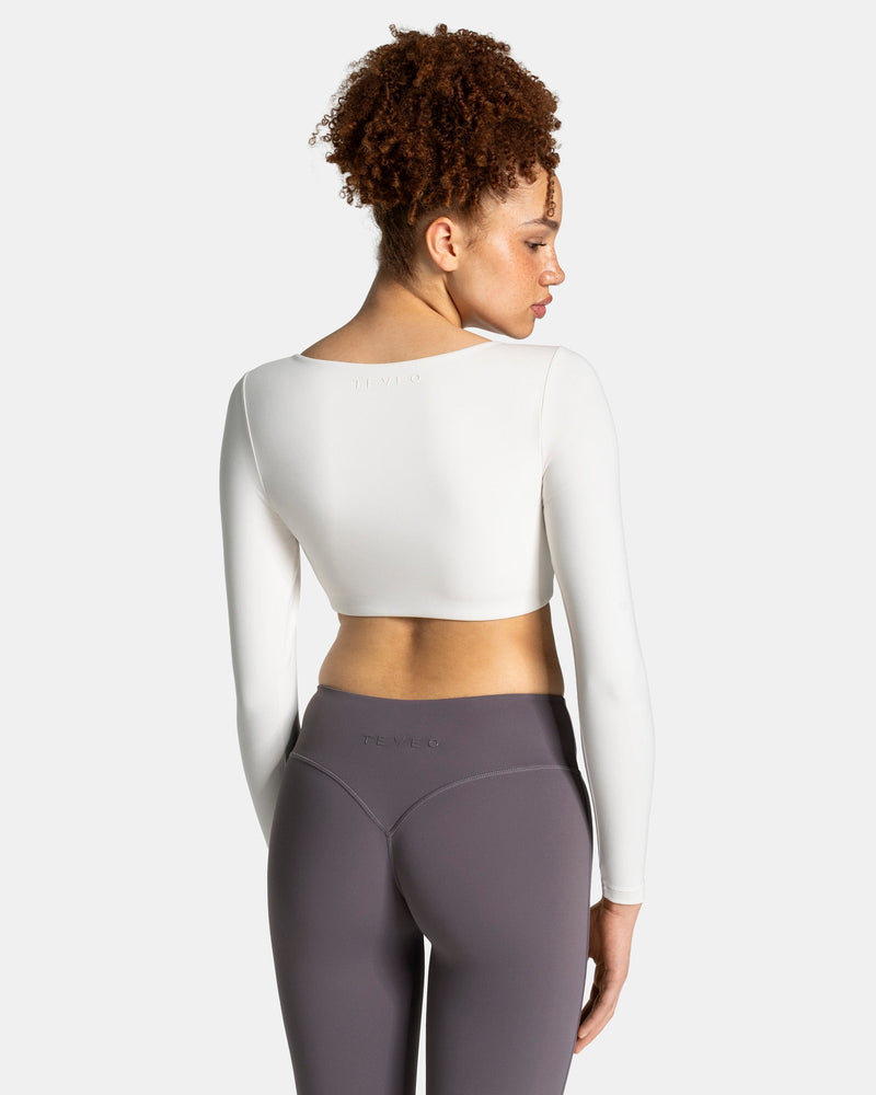 Allrounder Cropped Longsleeve "Off White"