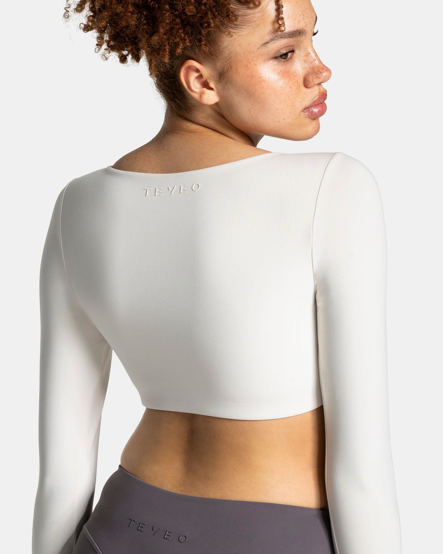 Allrounder Cropped Longsleeve "Off White"
