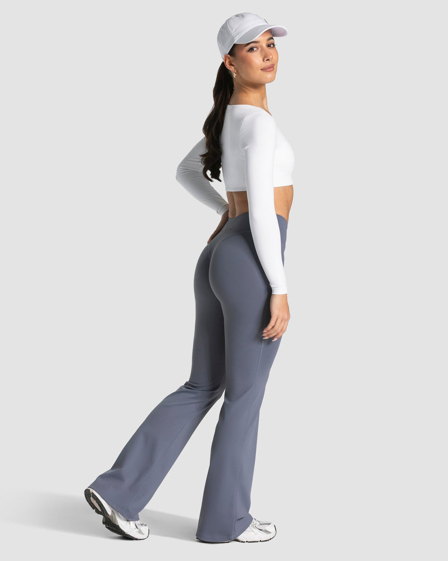 Allrounder Cropped Longsleeve "Weiß"