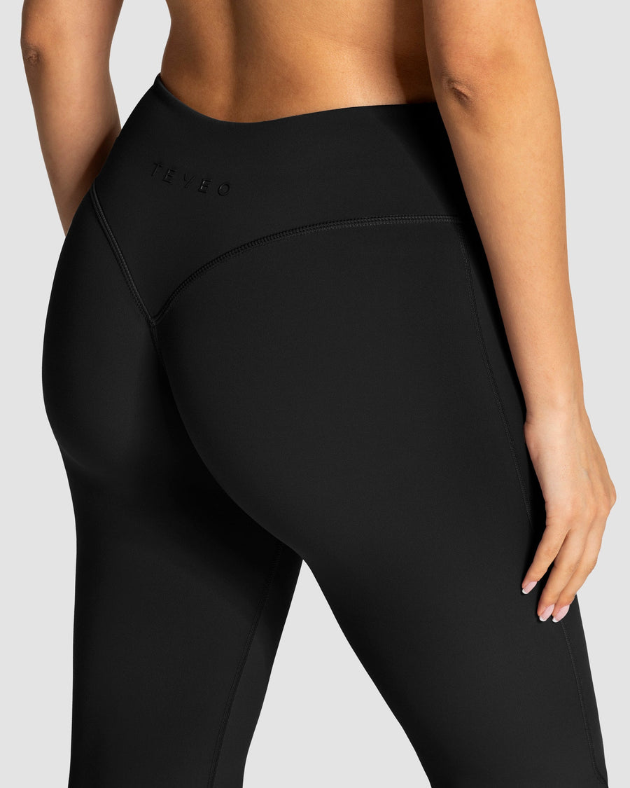 Allrounder Flared Leggings Regular "Schwarz"