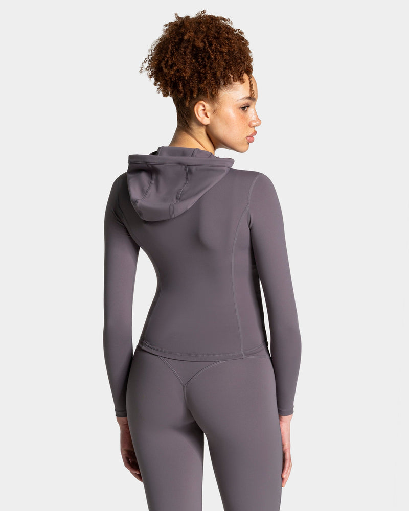 Allrounder Shaping Hooded Zip Jacke "Graphit - Gold"