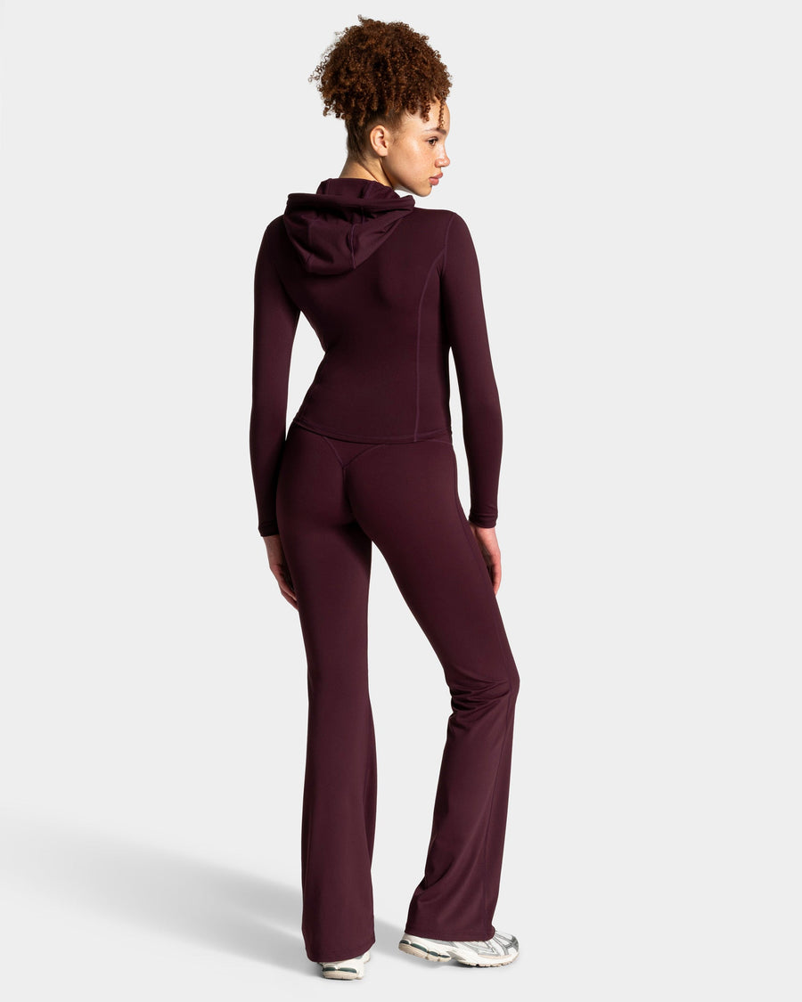 Allrounder Shaping Hooded Zip Jacke "Merlot - Gold"
