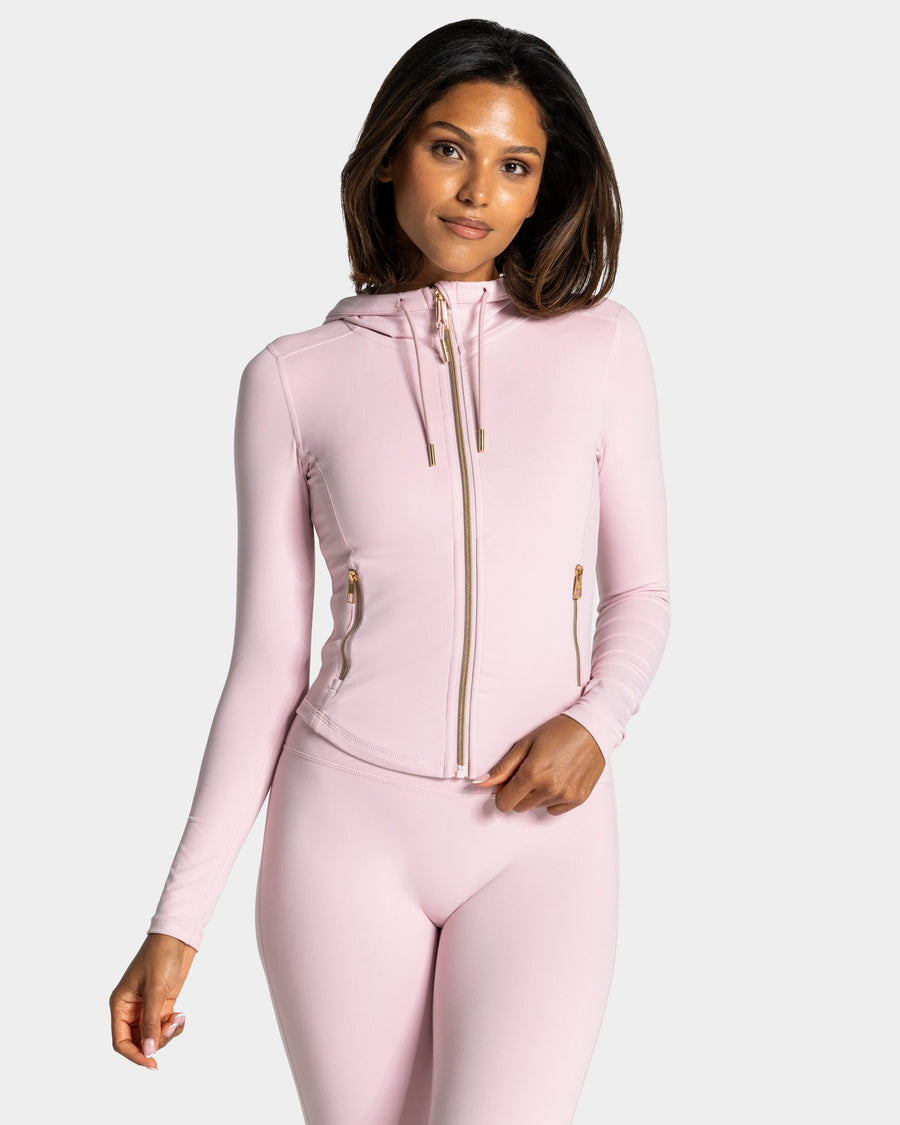 Allrounder Shaping Hooded Zip Jacke "Rosa - Gold"